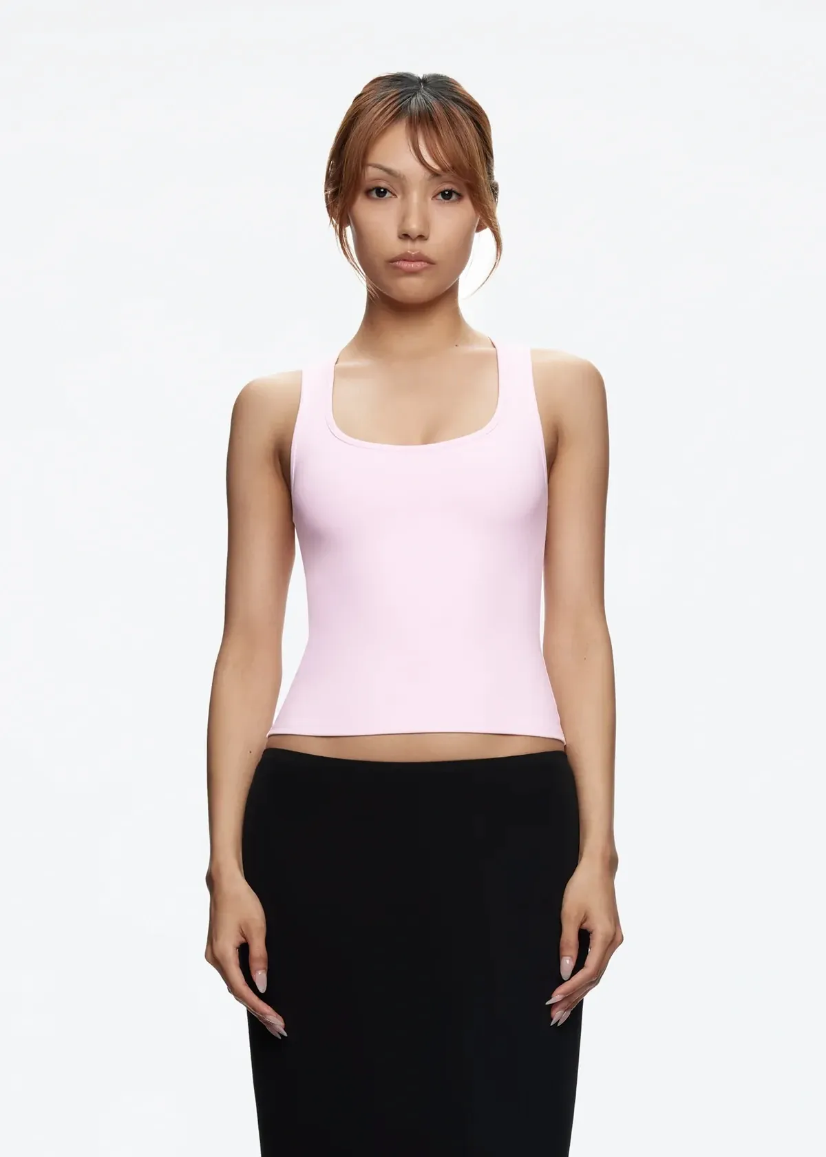 Women's Sexy Camisole Tank Top with Wide Shoulder Straps, Casual Sports Wear, Sueded Stretch Jersey, Close Fit for Daily Use showcase 16