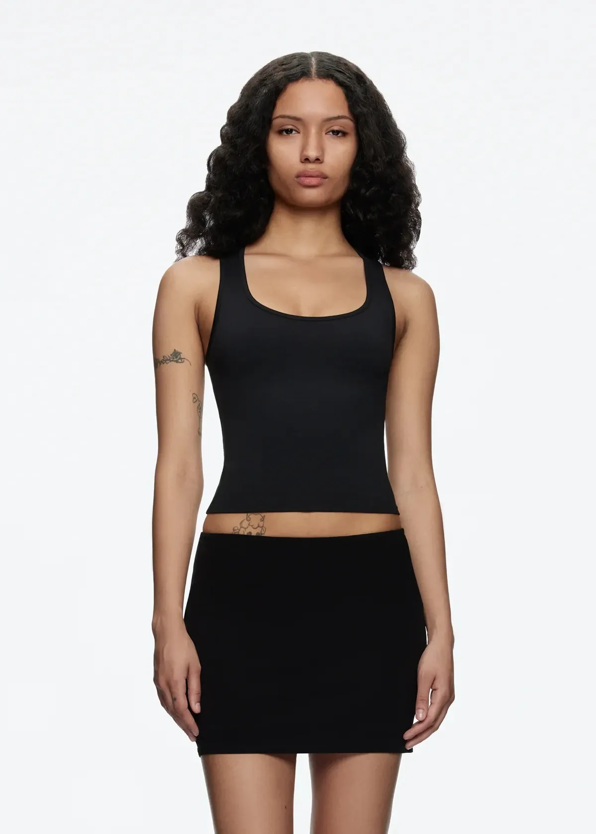 Women's Sexy Camisole Tank Top with Wide Shoulder Straps, Casual Sports Wear, Sueded Stretch Jersey, Close Fit for Daily Use showcase 17