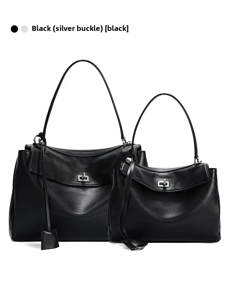 Rodeobag Large Capacity Genuine Leather Women's Underarm Bag with Advanced Lock - Fashionable & Versatile for Daily Use showcase 18