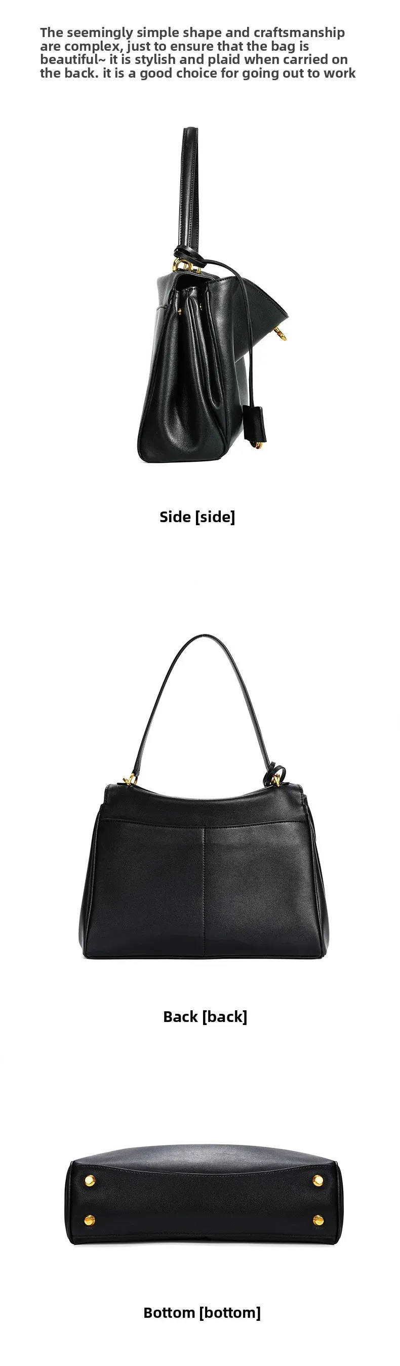 Rodeobag Large Capacity Genuine Leather Women's Underarm Bag with Advanced Lock - Fashionable & Versatile for Daily Use showcase 17