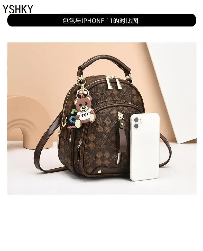 Women's Large Capacity PU Leather Shoulder Bag - Stylish Lychee Pattern Portable Bucket Messenger Bag for Ladies showcase 11