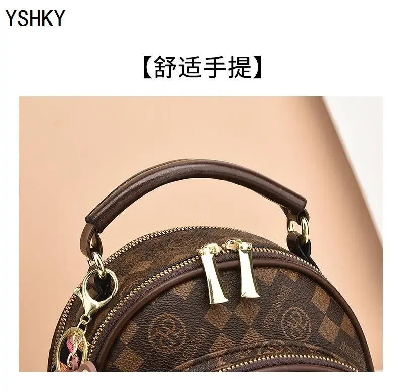 Women's Large Capacity PU Leather Shoulder Bag - Stylish Lychee Pattern Portable Bucket Messenger Bag for Ladies showcase 7