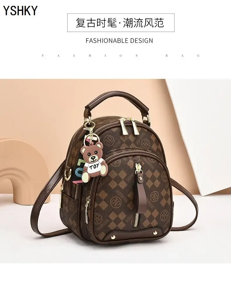 Women's Large Capacity PU Leather Shoulder Bag - Stylish Lychee Pattern Portable Bucket Messenger Bag for Ladies showcase 5