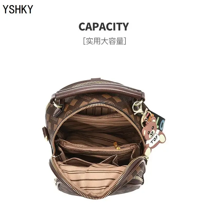 Women's Large Capacity PU Leather Shoulder Bag - Stylish Lychee Pattern Portable Bucket Messenger Bag for Ladies showcase 15