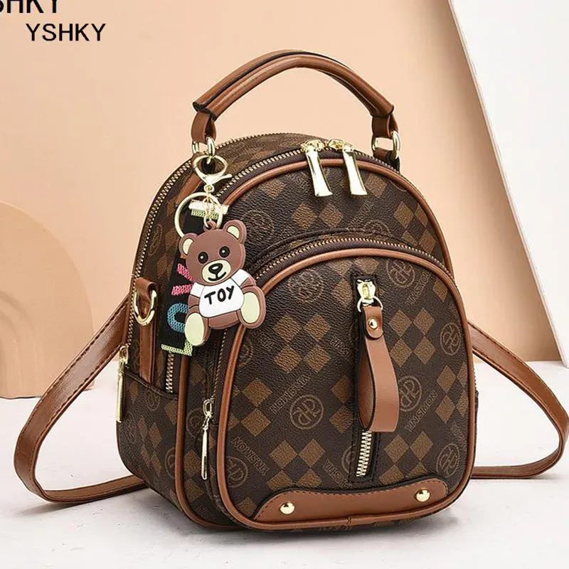 Women's Large Capacity PU Leather Shoulder Bag - Stylish Lychee Pattern Portable Bucket Messenger Bag for Ladies - Image 6