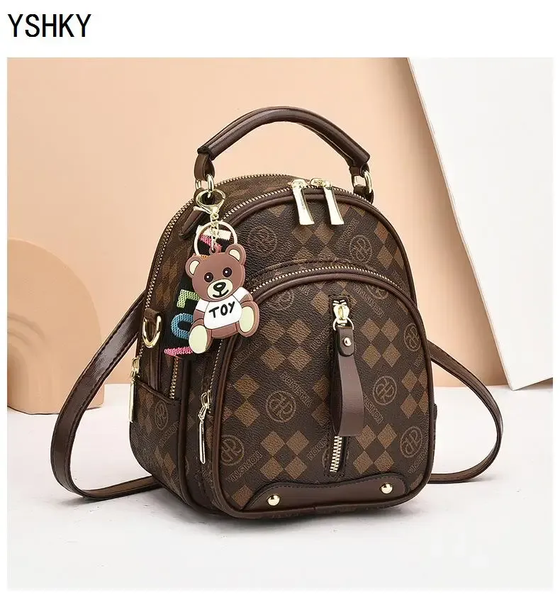Women's Large Capacity PU Leather Shoulder Bag - Stylish Lychee Pattern Portable Bucket Messenger Bag for Ladies showcase 17