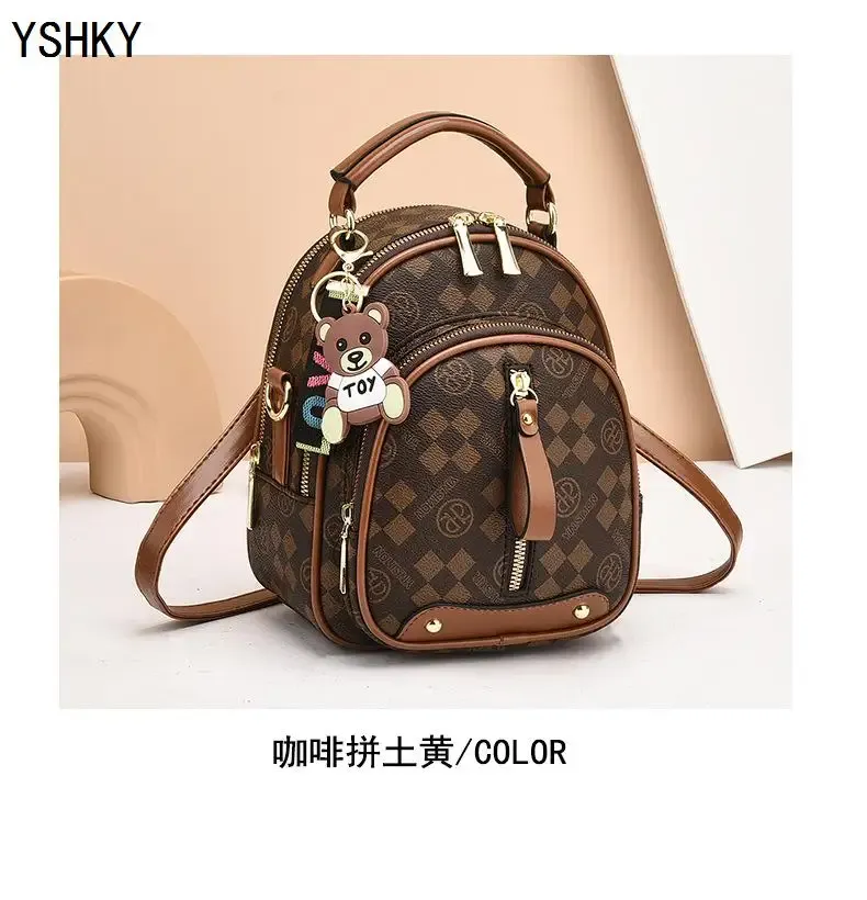 Women's Large Capacity PU Leather Shoulder Bag - Stylish Lychee Pattern Portable Bucket Messenger Bag for Ladies showcase 14