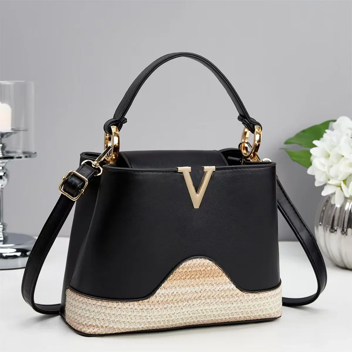 Luxury Designer Women's Shoulder Handbag 2025 - Premium Leather Monogram Printed Crossbody Bag for Fashionable Ladies - Image 2