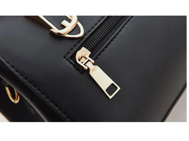 Women's Large Capacity PU Leather Shoulder Bag, Stylish Lychee Pattern Bucket Messenger Bag, Versatile Portable Handbag for Ladies showcase 14