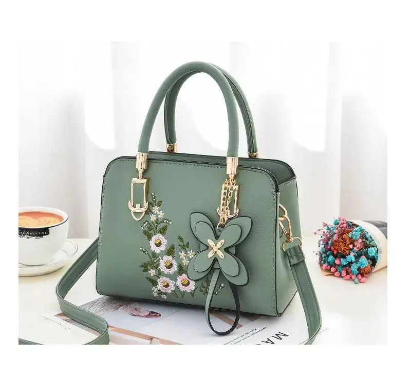 Women's Large Capacity PU Leather Shoulder Bag, Stylish Lychee Pattern Bucket Messenger Bag, Versatile Portable Handbag for Ladies showcase 11