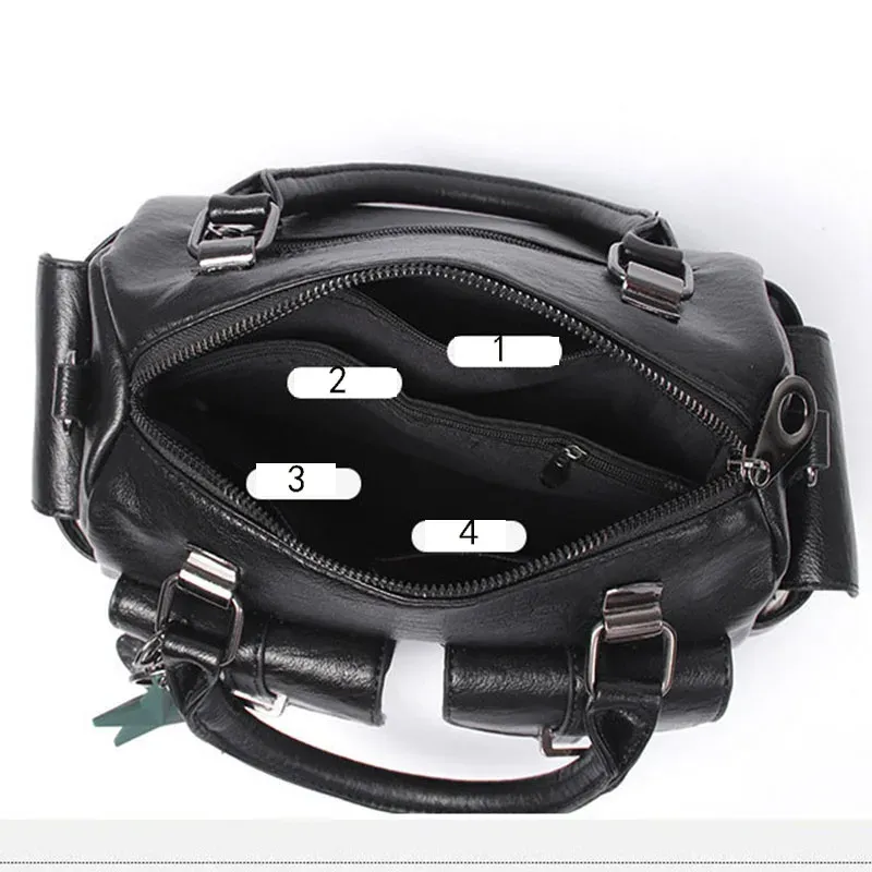2025 Fashionable Women's Handbag Designer Shoulder Bag - High Quality Faux Leather Crossbody Travel Bag with Elegant Tassel Accent - Image 5