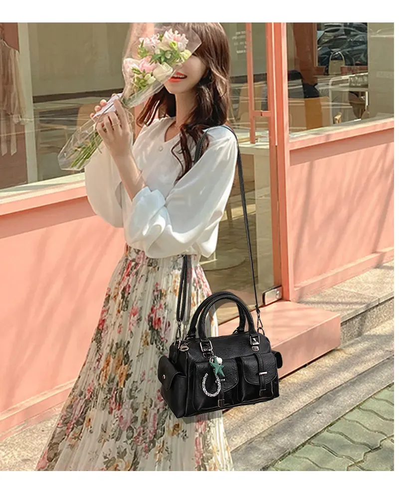 2025 Fashionable Women's Handbag Designer Shoulder Bag - High Quality Faux Leather Crossbody Travel Bag with Elegant Tassel Accent showcase 5