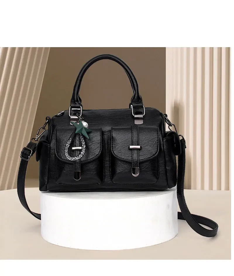 2025 Fashionable Women's Handbag Designer Shoulder Bag - High Quality Faux Leather Crossbody Travel Bag with Elegant Tassel Accent showcase 4