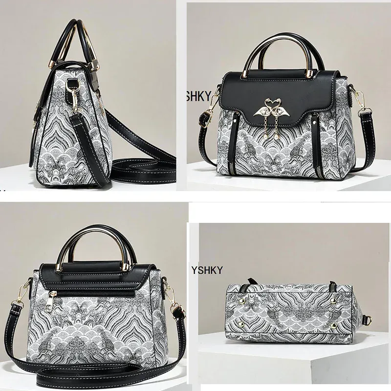 Luxury Women's Leather Shoulder Bag Handbag - Premium Designer Crossbody Tote for Everyday Use - Image 3