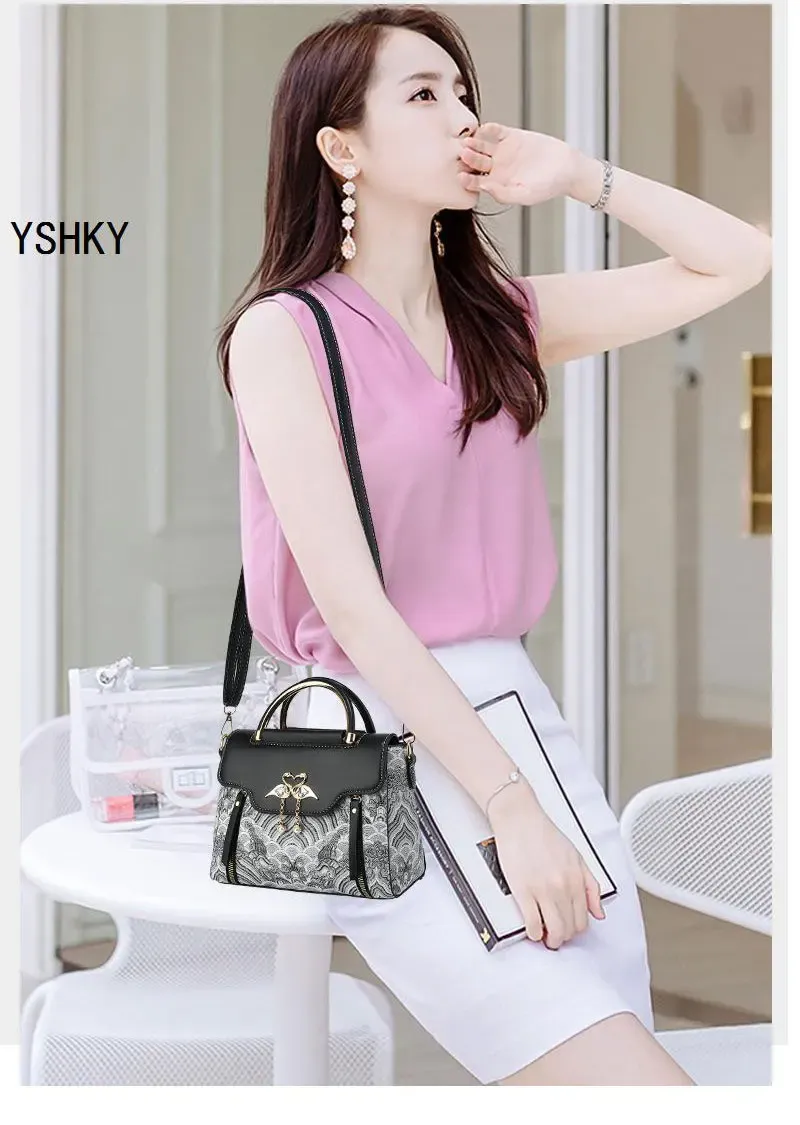 Luxury Women's Leather Shoulder Bag Handbag - Premium Designer Crossbody Tote for Everyday Use showcase 3