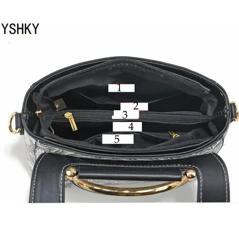 Luxury Women's Leather Shoulder Bag Handbag - Premium Designer Crossbody Tote for Everyday Use - Image 4