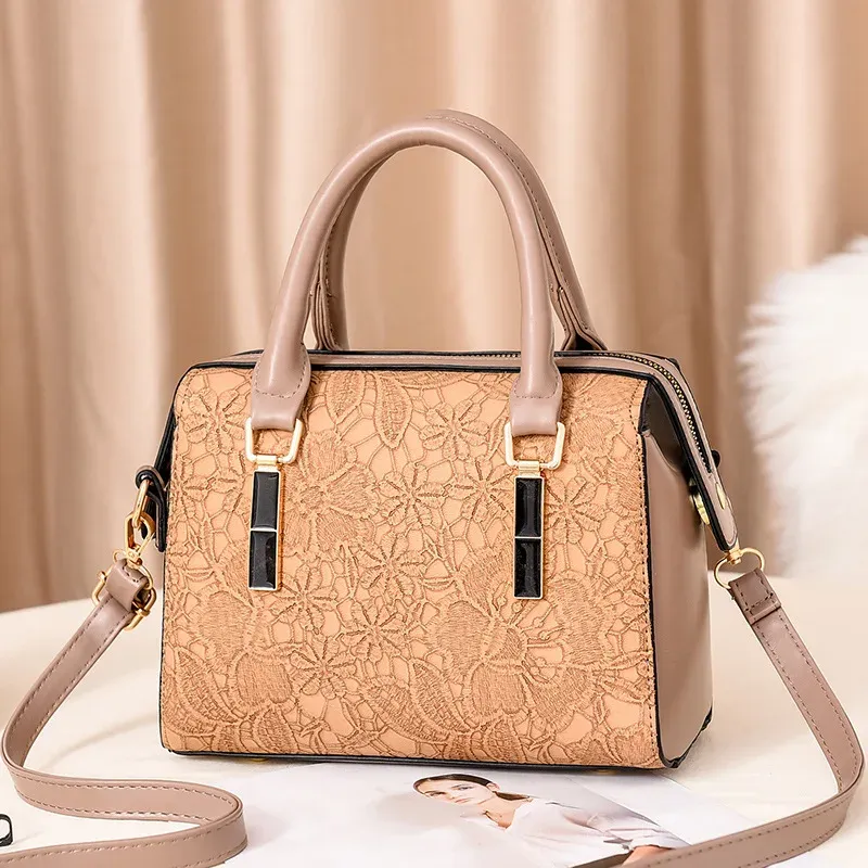 Women's Large Capacity Canvas Shoulder Tote Bag - Versatile Crossbody Handbag for Casual Everyday Use - Image 3