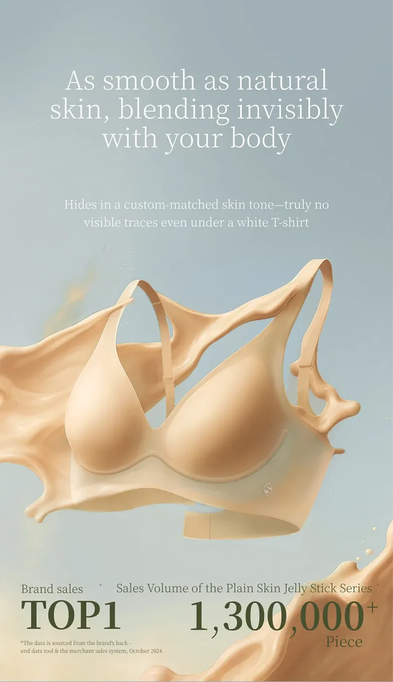 SUJIIN Women's Sexy Seamless Wireless Bra - Push Up Padded Bralette with Invisible Lift V Neck, Soft Support for Everyday Comfort showcase 4