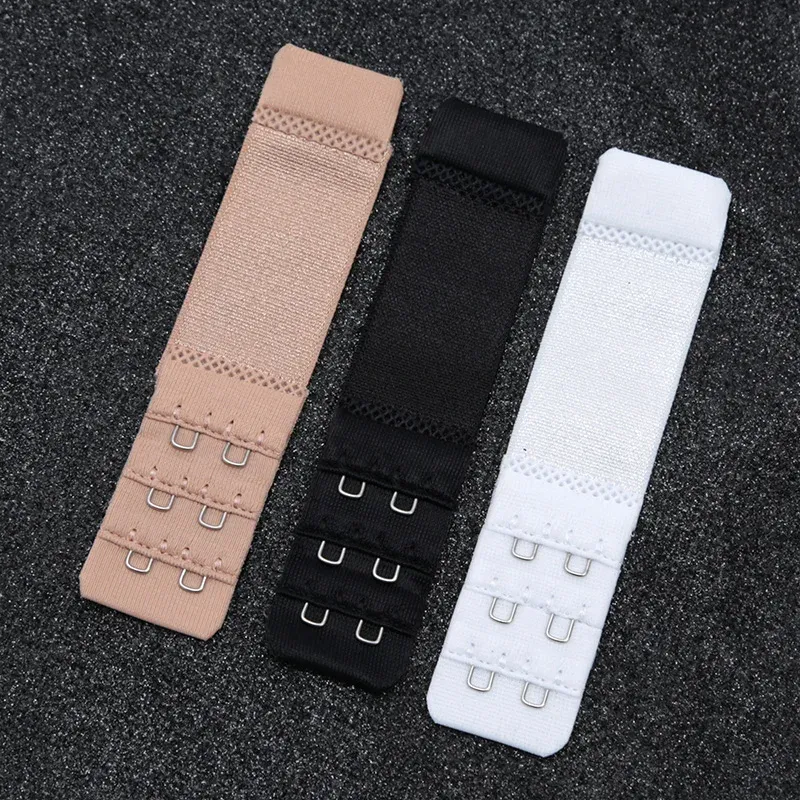 3pcs Women's 2 Hook Bra Extender Straps - Adjustable Nylon Elastic Belt Buckle Extenders for Comfort & Fit showcase 5