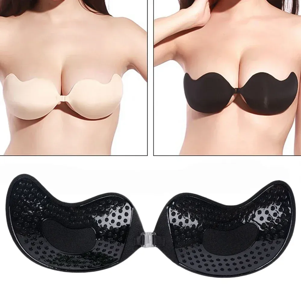 Invisible Silicone Nipple Covers & Self-Adhesive Strapless Push-Up Bra Pads for Women - Reusable, Seamless, and Comfortable for Special Occasions showcase 4