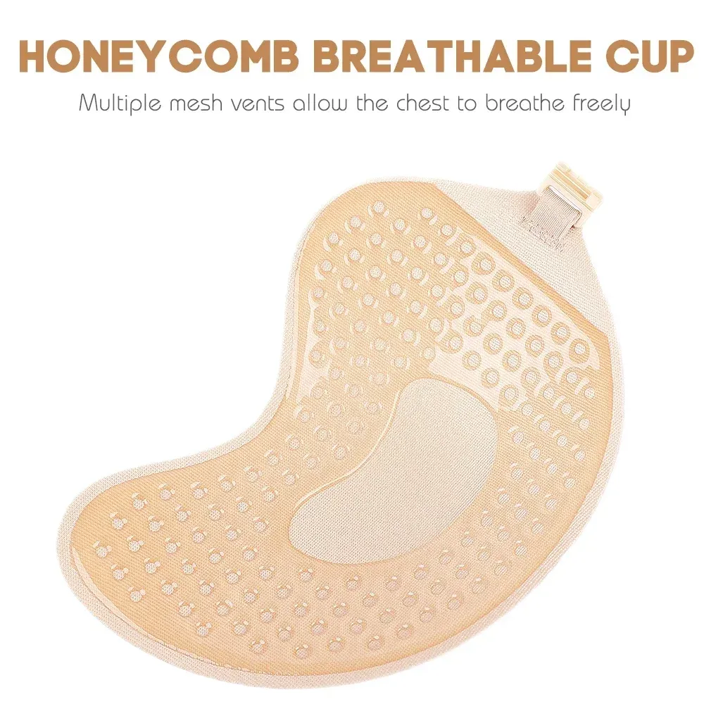 Invisible Silicone Nipple Covers & Self-Adhesive Strapless Push-Up Bra Pads for Women - Reusable, Seamless, and Comfortable for Special Occasions showcase 14