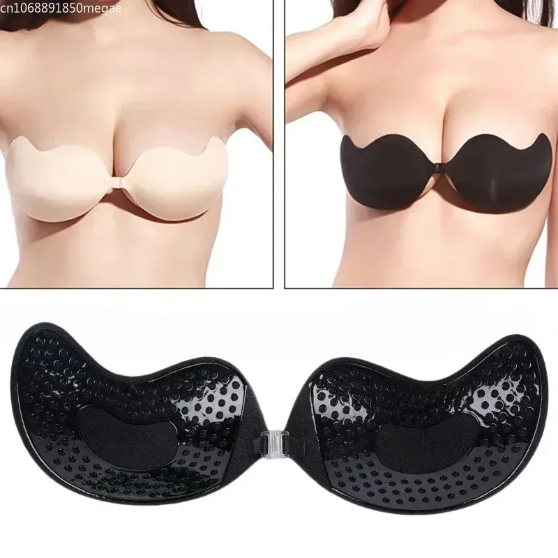 Invisible Silicone Nipple Covers & Self-Adhesive Strapless Push-Up Bra Pads for Women - Reusable, Seamless, and Comfortable for Special Occasions - Image 3