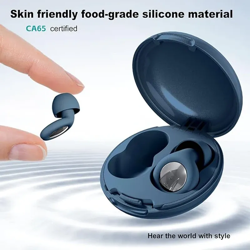 Silicone Ear Plugs for Sleeping & Swimming - Noise Reduction Waterproof Earbuds with Storage Bag, Reusable & Comfortable for Travel, Study, and Rest - Image 2