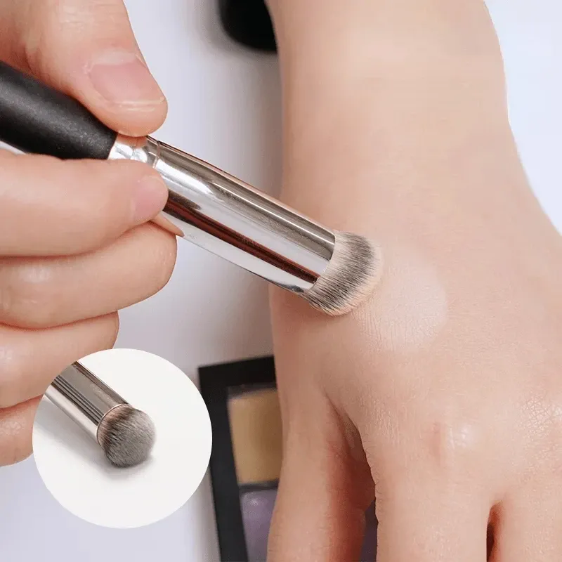 Premium Foundation Concealer Brush Set - 5 Pcs Flawless Contour Blusher Brushes for Under Eye Blending, Dense Face Makeup Application - Image 1