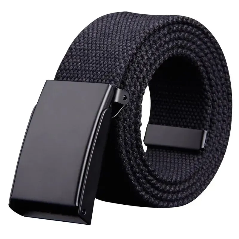 Men's & Women's Fashion Canvas Belt - Adjustable Breathable Outdoor Tactical Waist Belt for Jeans & Trousers