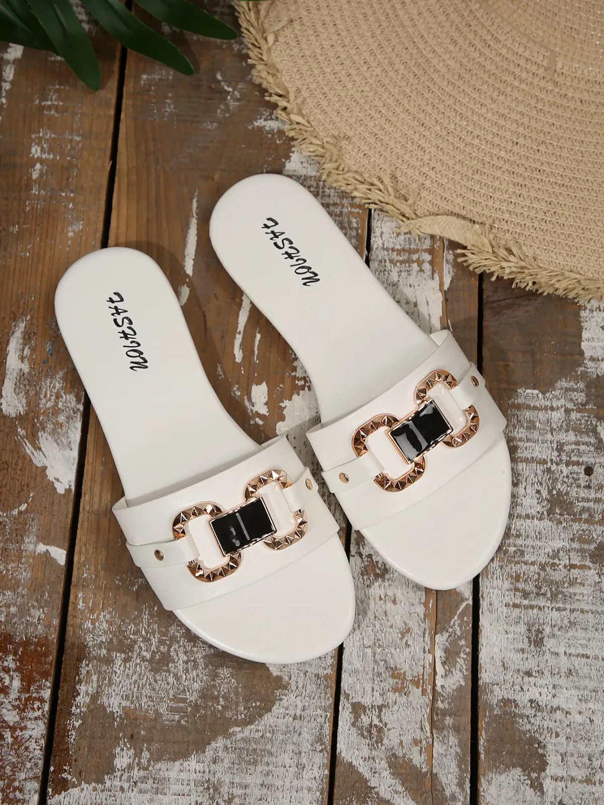 Women's Fashionable Flat Sandals - Comfortable Large Size Slip-On Shoes with Round Toe, Perfect for Daily Wear, Beach Vacations, and Travel showcase 12