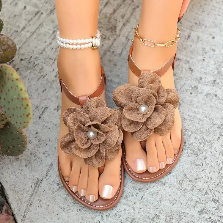 Summer Elegant Women's Casual Sandals - Round Head Sexy Flower Slides, Fashionable & Comfortable Best Selling New Design showcase 6
