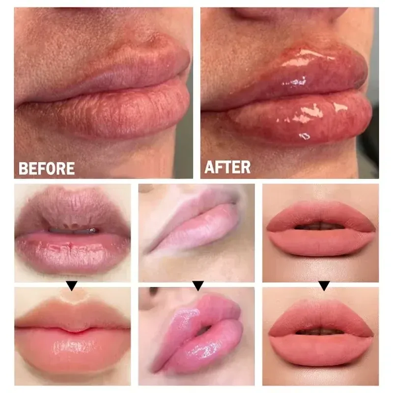 Instant Volumising Lip Plumper Oil Gloss Serum - Moisturizing Anti-Wrinkle & Dark Skin Remover for Fuller, Smoother Lips - Image 2