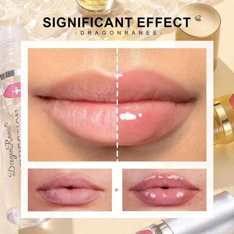 Instant Volumising Lip Plumper Oil Gloss Serum - Moisturizing Anti-Wrinkle & Dark Skin Remover for Fuller, Smoother Lips showcase 6