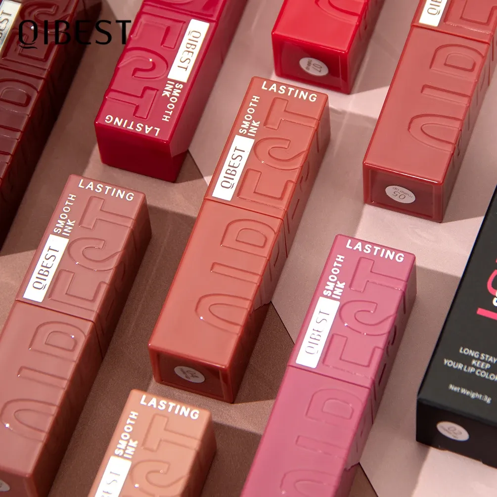 QIBEST 8 Colors Nude Watery Lip Gloss - Long-Lasting Liquid Lipstick, Sexy Red/Purple Lip Glaze, Non-Fading Tint for Women's Makeup thumbnail 1