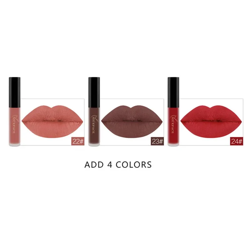 NICEFACE 25 Color Waterproof Matte Lip Gloss Set - Long-Lasting Liquid Lipstick, Non-Stick Cup, Rich Pigment, Professional Cosmetic Makeup for All Occasions showcase 13