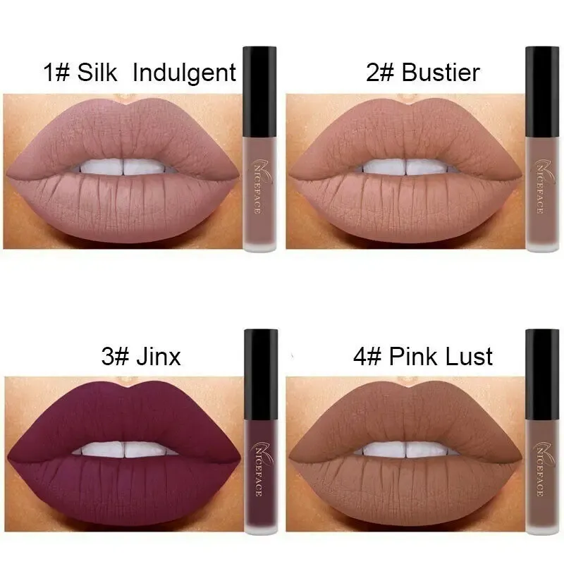 NICEFACE 25 Color Waterproof Matte Lip Gloss Set - Long-Lasting Liquid Lipstick, Non-Stick Cup, Rich Pigment, Professional Cosmetic Makeup for All Occasions showcase 9