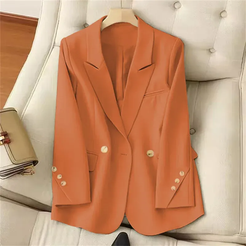 Women's Casual Long Sleeve Blazer Pant Set 2-Piece Suit 2025 Fashion Elegant Office Work Outfits