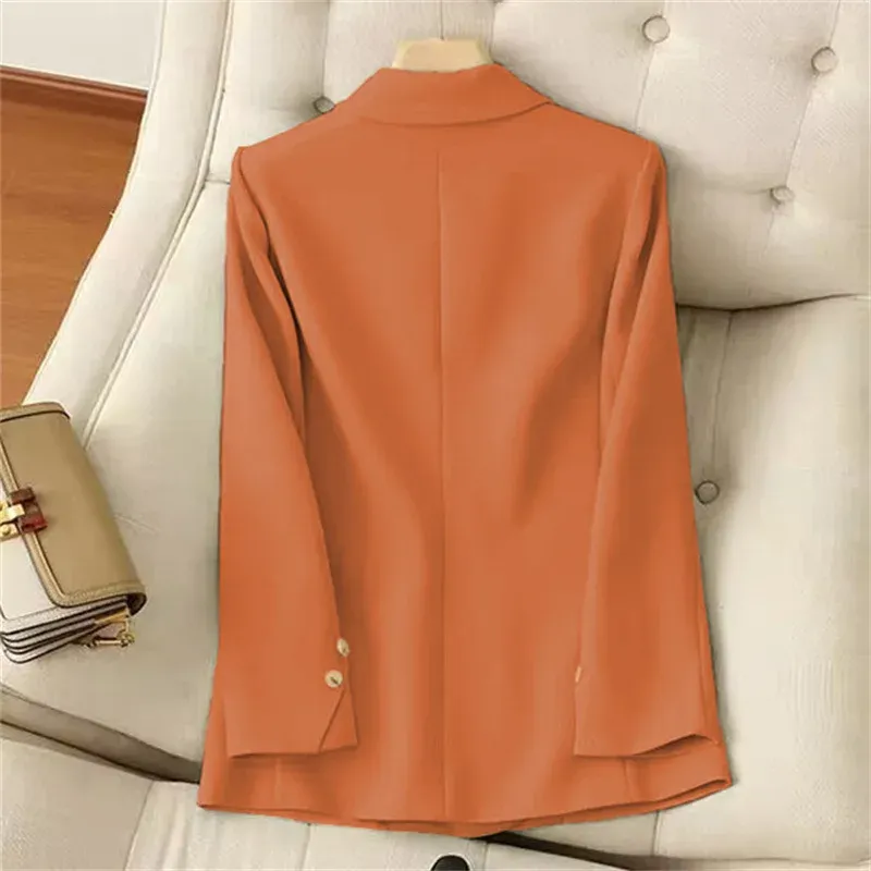Women's Casual Long Sleeve Blazer Pant Set 2-Piece Suit 2025 Fashion Elegant Office Work Outfits - Image 2