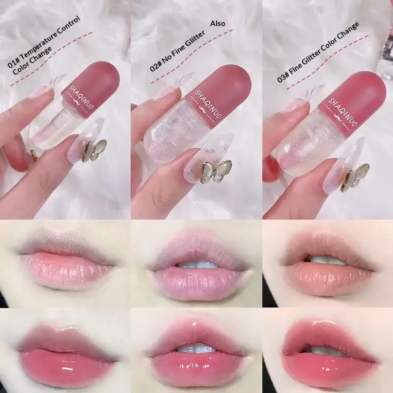 Long-Lasting Moisturizing Lip Gloss Set - Mini Liquid Lipstick with Hydrating Formula, Non-Fading, Comfortable Wear for Women showcase 3