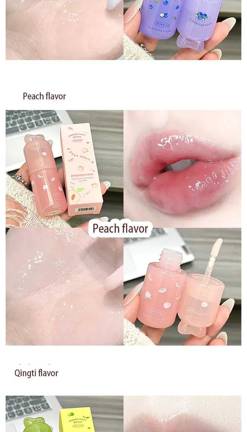 Sensory Party Hydrating & Brightening Lip Mask - Deep Moisture, Lip Wrinkle Reduction, 24-Hour Hydration Lip Oil for Soft, Plump Lips showcase 6