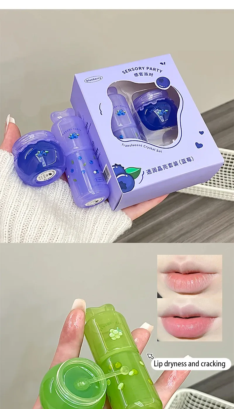 Sensory Party Hydrating & Brightening Lip Mask - Deep Moisture, Lip Wrinkle Reduction, 24-Hour Hydration Lip Oil for Soft, Plump Lips showcase 11