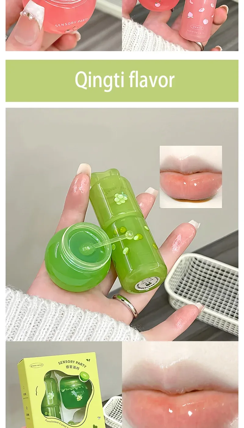 Sensory Party Hydrating & Brightening Lip Mask - Deep Moisture, Lip Wrinkle Reduction, 24-Hour Hydration Lip Oil for Soft, Plump Lips showcase 17