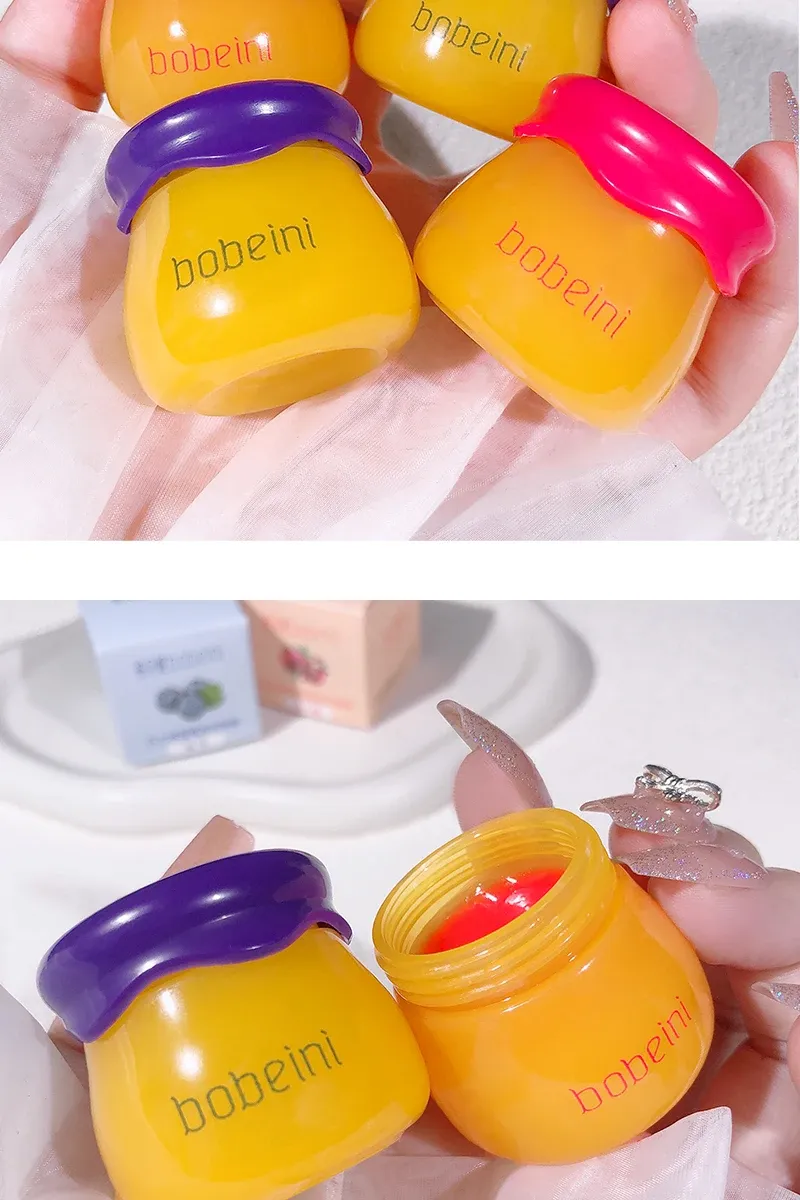 Bobeini Small Honeypot Lip Mask for Intense Hydration - Moisturizing Balm Prevents Dryness, Cracking, Peeling & Fading Lip Wrinkles showcase 8