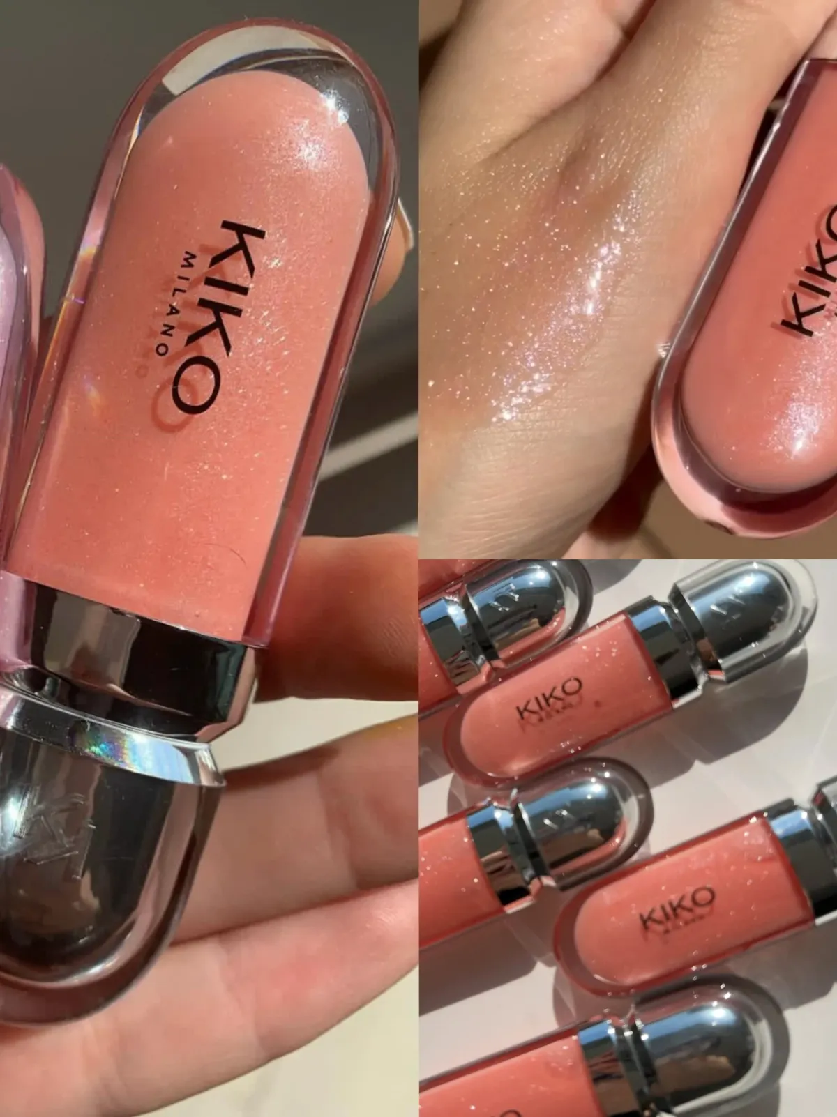KIKO 3D Liquid Lip Glaze Transparent Mirror Lipstick - Nourishing Glossy Full Lips, Long-Lasting, Non-Fading Milk Tea & Bean Paste Shades for Makeup showcase 5
