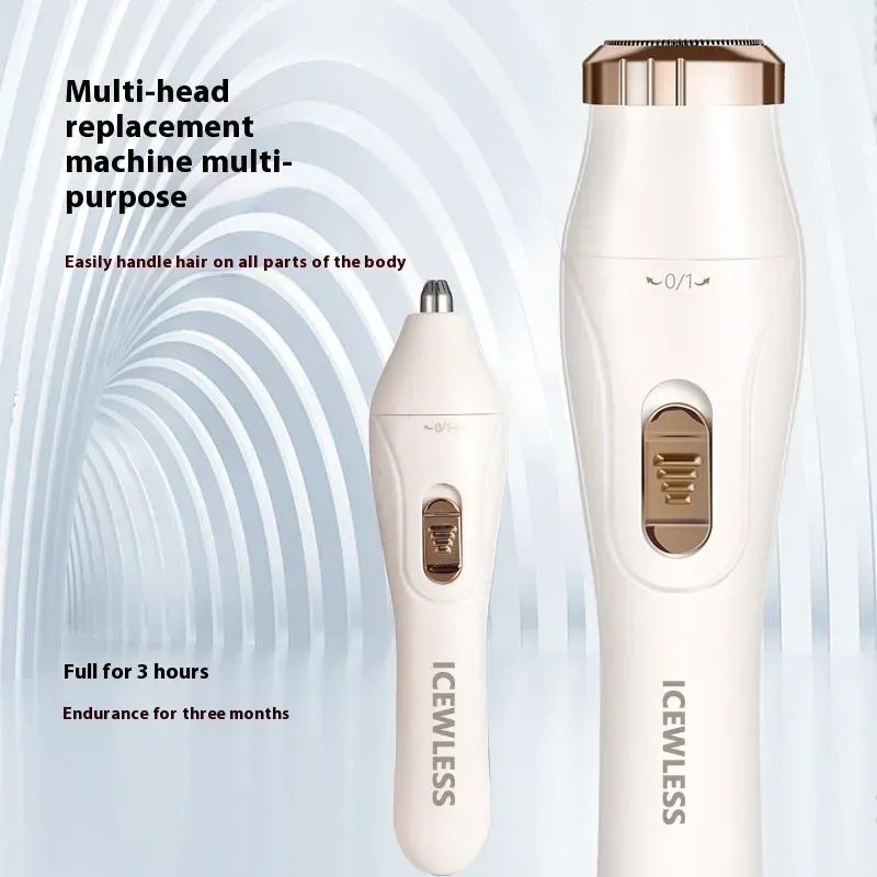 Women's Electric Shaver Waterproof Painless Hair Remover for Bikini, Body, Legs, Face, Underarms - Cordless & Rechargeable with Hypoallergenic Blades showcase 7