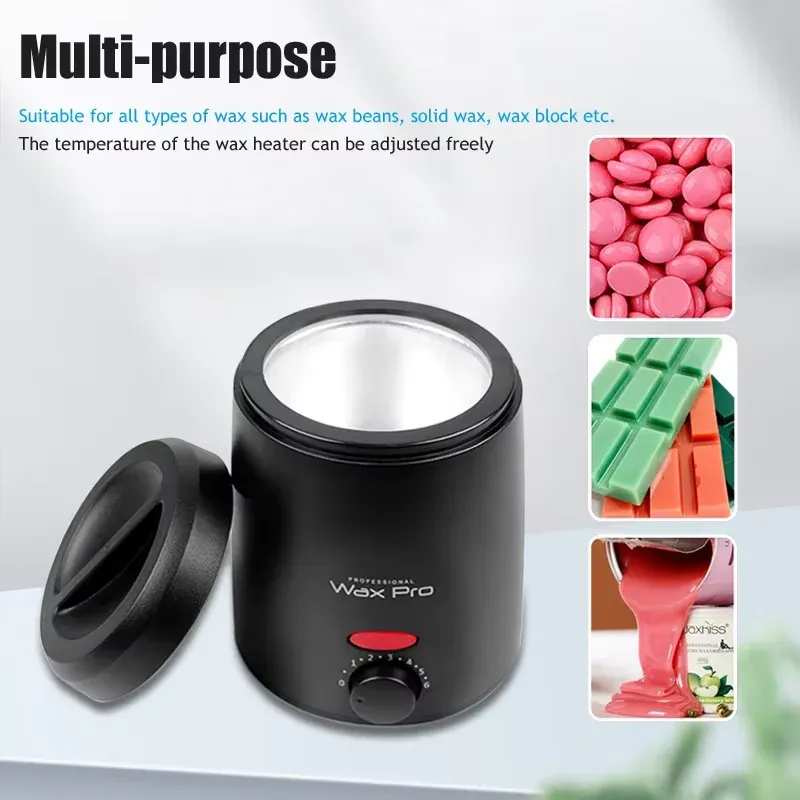 Professional Wax Heater Melter for Hair Removal & Crafts | Adjustable Temperature 0-125°C | Rapid Heating 35W | 200ml Capacity | EU/US Plug for Home Salon Use showcase 12