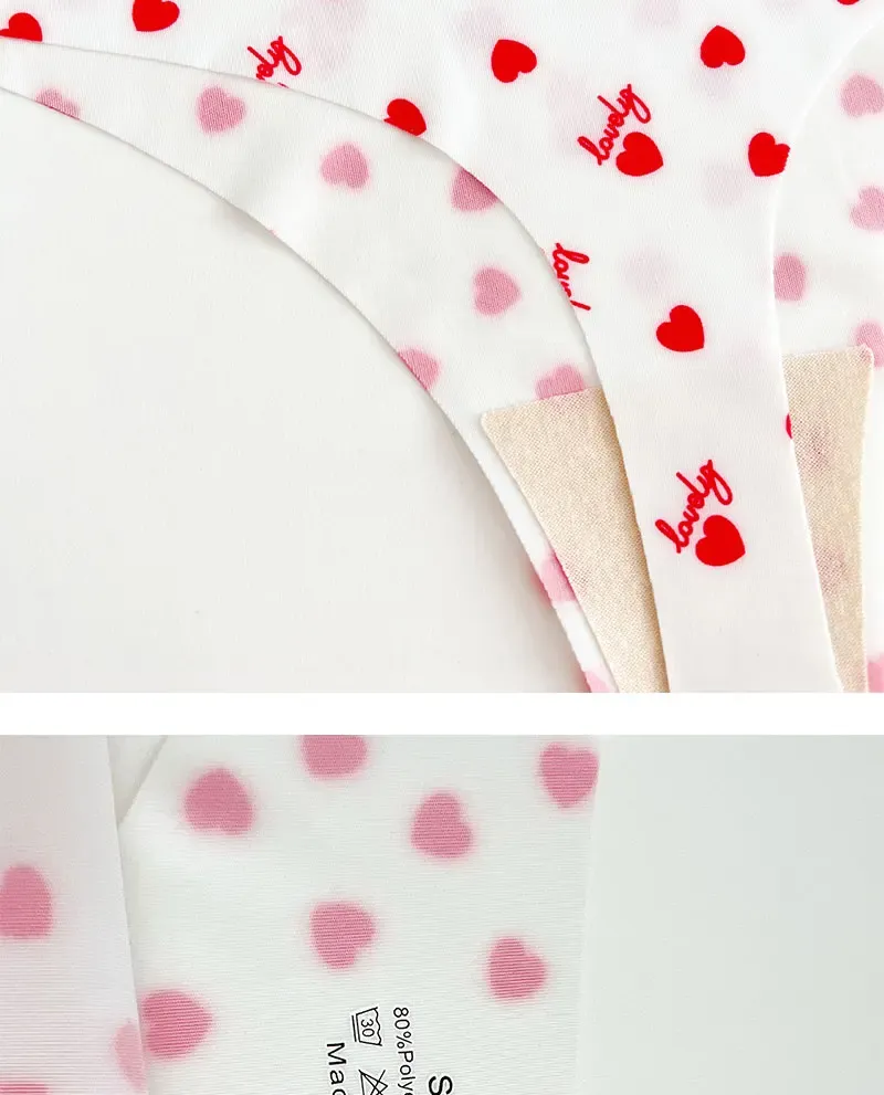 3PCS Sexy G-String Thongs for Women, Colorful Bikini Style T-Back Panties, Seamless Low Waist Intimates, Comfortable Lady Underwear showcase 19