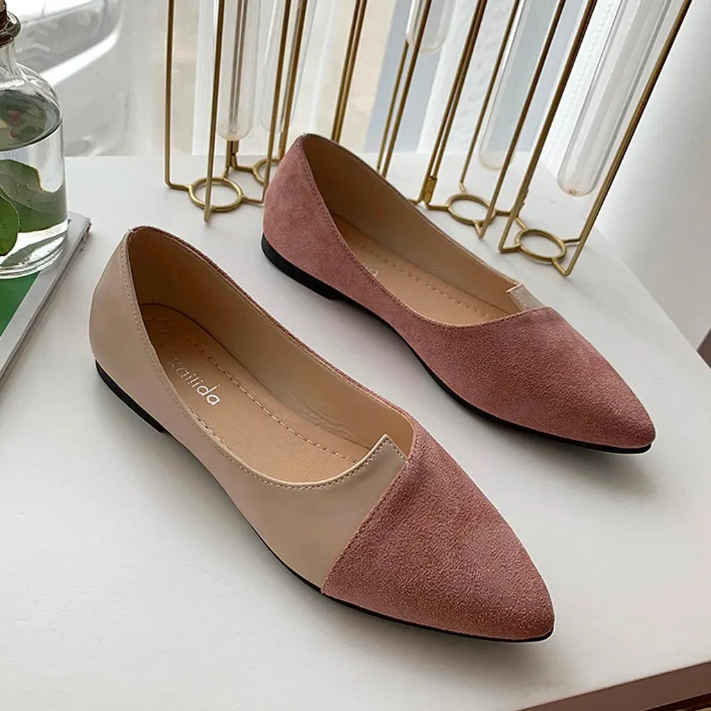 Women's Pointed Toe Ballet Flats - Comfortable Slip-On Loafers, Breathable Casual Shoes for Daily Wear, Work, and Leisure showcase 10