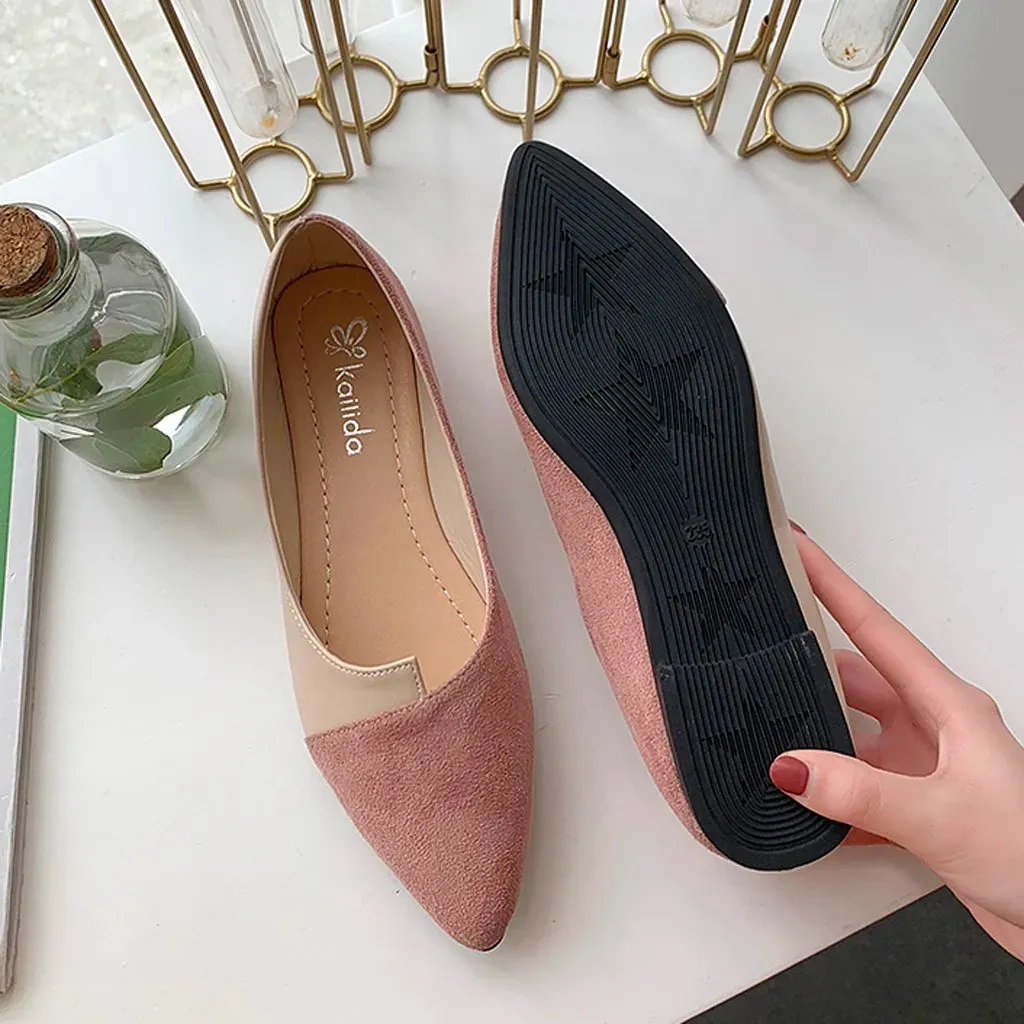 Women's Pointed Toe Ballet Flats - Comfortable Slip-On Loafers, Breathable Casual Shoes for Daily Wear, Work, and Leisure showcase 9