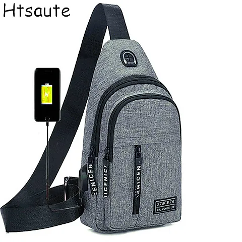 Men's Black Mini Crossbody Chest Bag - Simple Storage Small Satchel for Travel & Daily Use